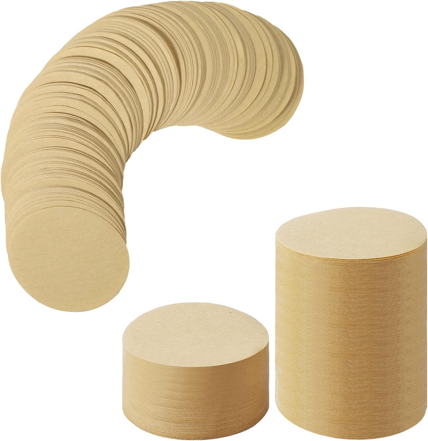 Laicky Replacement Paper Filter Packs 800 Count Unbleached Coffee Filter Paper Round Coffee Maker Filters Compatible with Aerobie Aeropress Coffee and Espresso Makers Disposable Coffee Tea Filters