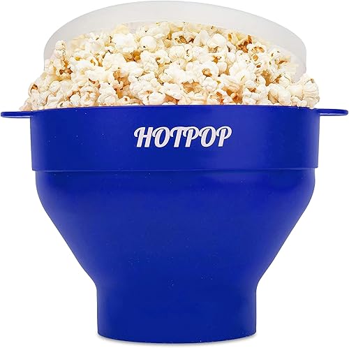 Miniatura 21 de El original Hotpop - Palomitas de maíz para microondas, máquina de palomitas de silicona, cuenco plegable sin BPA y apto para lavavajillas - 20