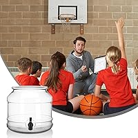 Vista 3 de 5 Gallon Water Jug Dispenser Base with Spout for 3 to 5 Gallon Bottle Plastic Water Jug Holder Containers for Stand or Countertop(Clear)