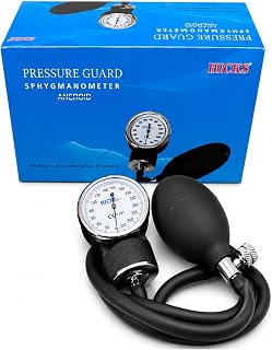 Hicks Professional Aneroid Sphygmomanometer Manual Blood Pressure Monitor | High-Precision Dial Gauge with Durable Nylon Cuff | Medical Grade BP Machine for Doctors, Students & Home Use