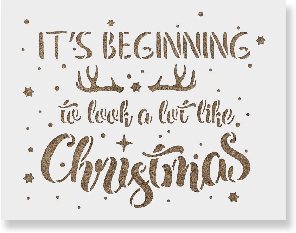 Look A Lot Like Christmas Stencil Christmas Decor