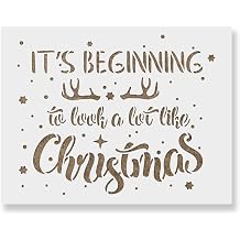 Look A Lot Like Christmas Stencil - Christmas Decor, Christmas Stencil for Painting, Christmas Signs, Drawing Stencils for Wood