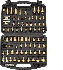 77pcs Automotive Air Conditioning Test Kit, Brass AC Detection Tools ...