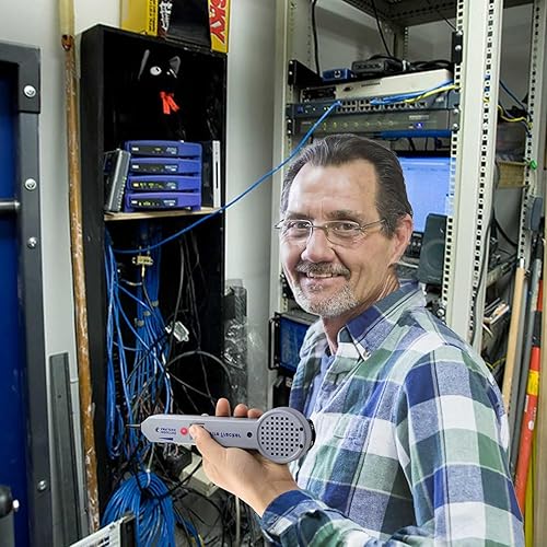 Miniatura 9 de Kit de comprobador de rastreo de cables de red, probador de circuito trazador con indicación audible y visual, kit generador de tonos, buscador de