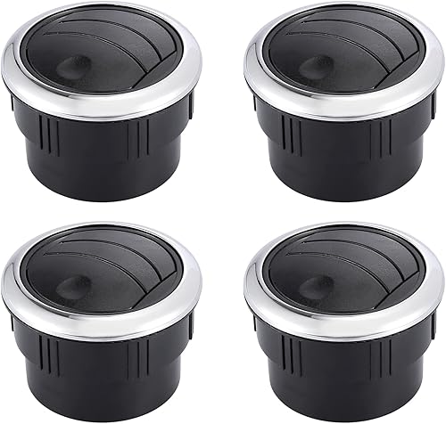 X AUTOHAUX 4 piezas redondas de salida de aire de CA con rejillas de ventilación para tablero de instrumentos galvanizado para autocaravana, disponible en Yaxa Colombia