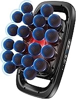 MARUVI 20-Head Massage Gun: 3200mAh Deep Tissue Percussion Massager, 3 Modes 30 Intensities, Quiet Relief for Back Legs Shoulders - Matte Black