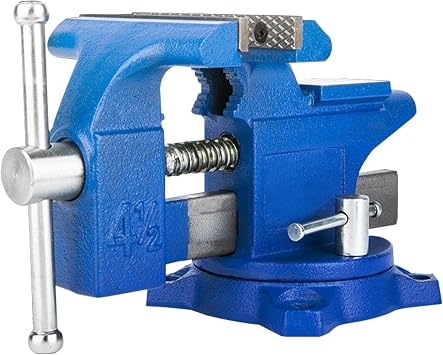 HYCHIKA Bench Vise, Utility Combination Pipe Home Vise, Swivel Base Bench for Woodworking 4-1/2"