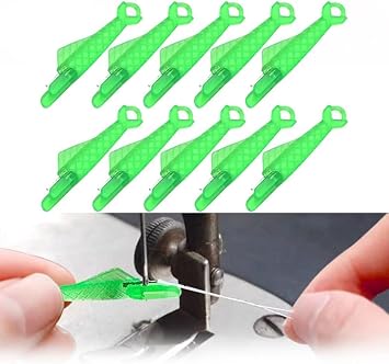 Fish Mouth Sewing Machine Needle Threader, 2024 Upgraded Automatic Needle Threader for Sewing Machine, Quick Sewing Machine Loop Sewing Machine Needle Threader Tool 10PCS