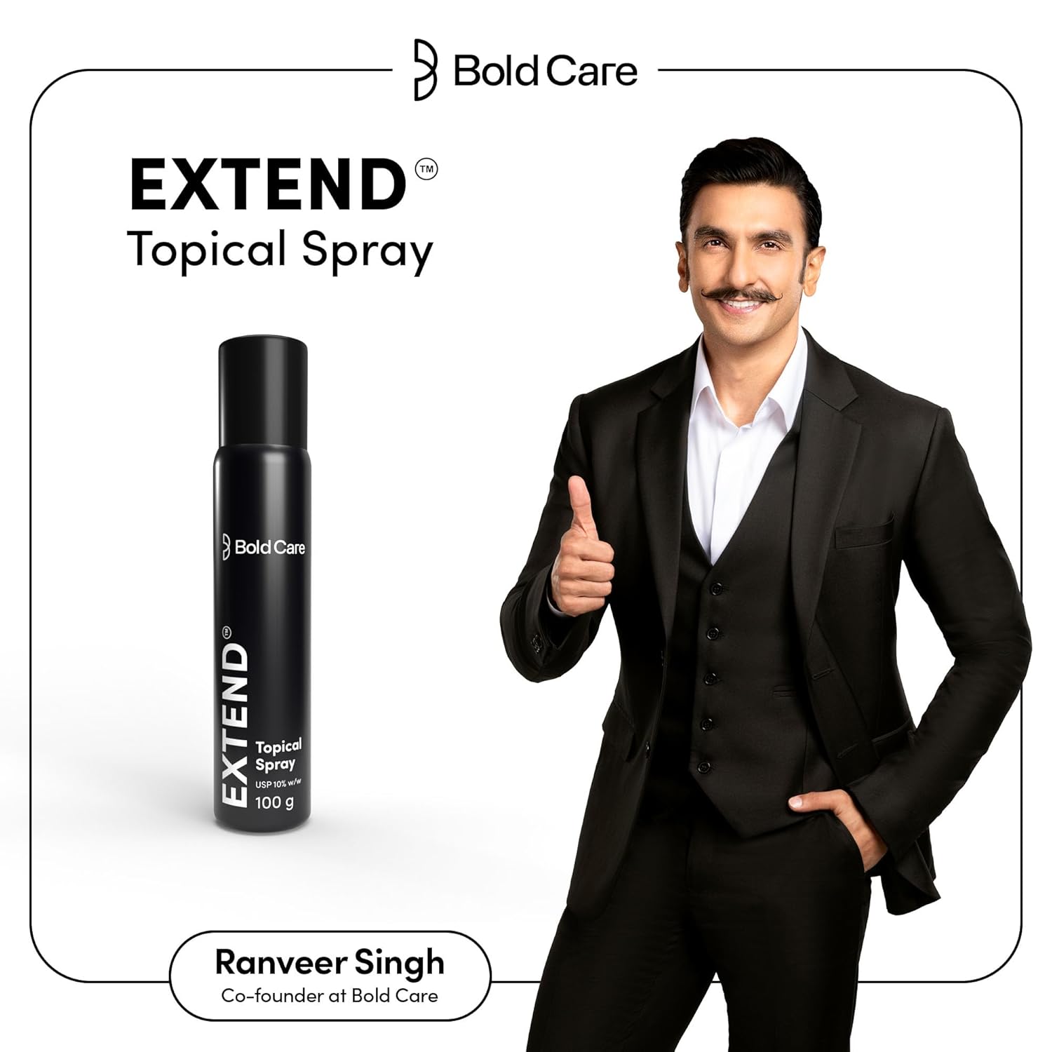 Diwali Sale Bold Care Topical Non-Transferable Spray For Men - 100Gm - Easy To Use &Amp; Effective - Pack Of 1