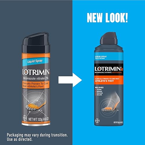 Miniatura 2 de Lotrimin AF Athlete's Foot Liquid Spray, nitrato de miconazol al 2%, tratamiento clínicamente eficaz probado para la mayoría de pies de atleta, 4.6