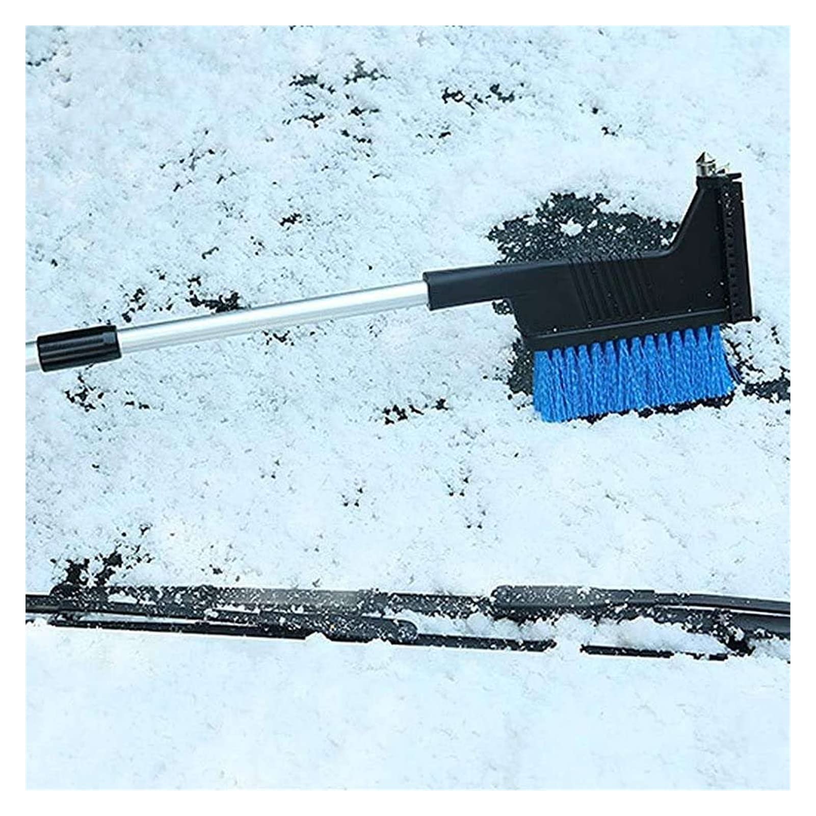 XMING Spazzola da Neve e Raschietto a Ghiaccio Staccabile con Presa ergonomica in Schiuma for Auto, Camion, su. VS, Windows Auto Windows Spazzola di Neve allungabile
