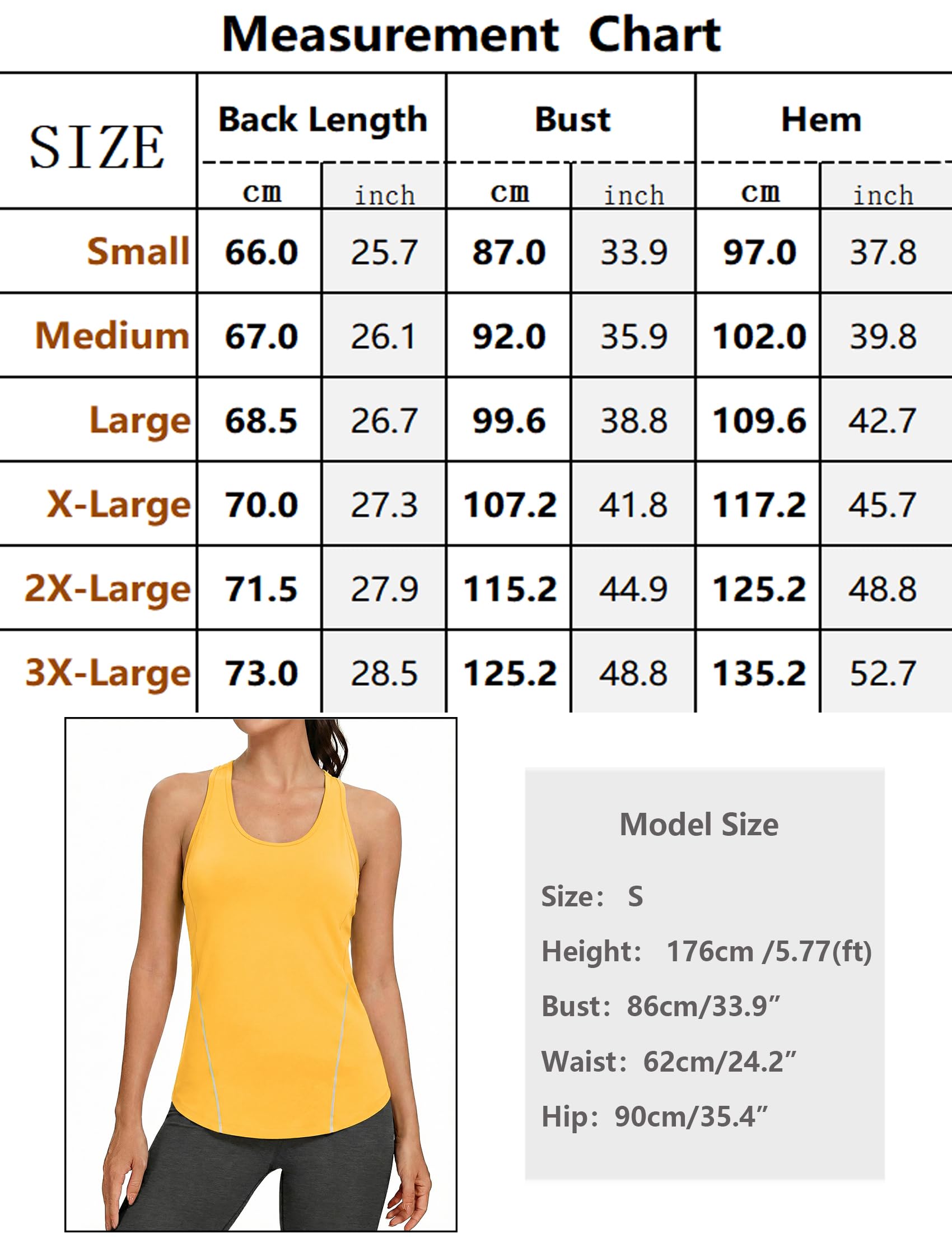 Gyabnw Camiseta Deportiva sin Mangas para Mujer Transpirable con Detalle Reflectante Cuello Redondo Bajo Curvo para Running y Entrenamiento