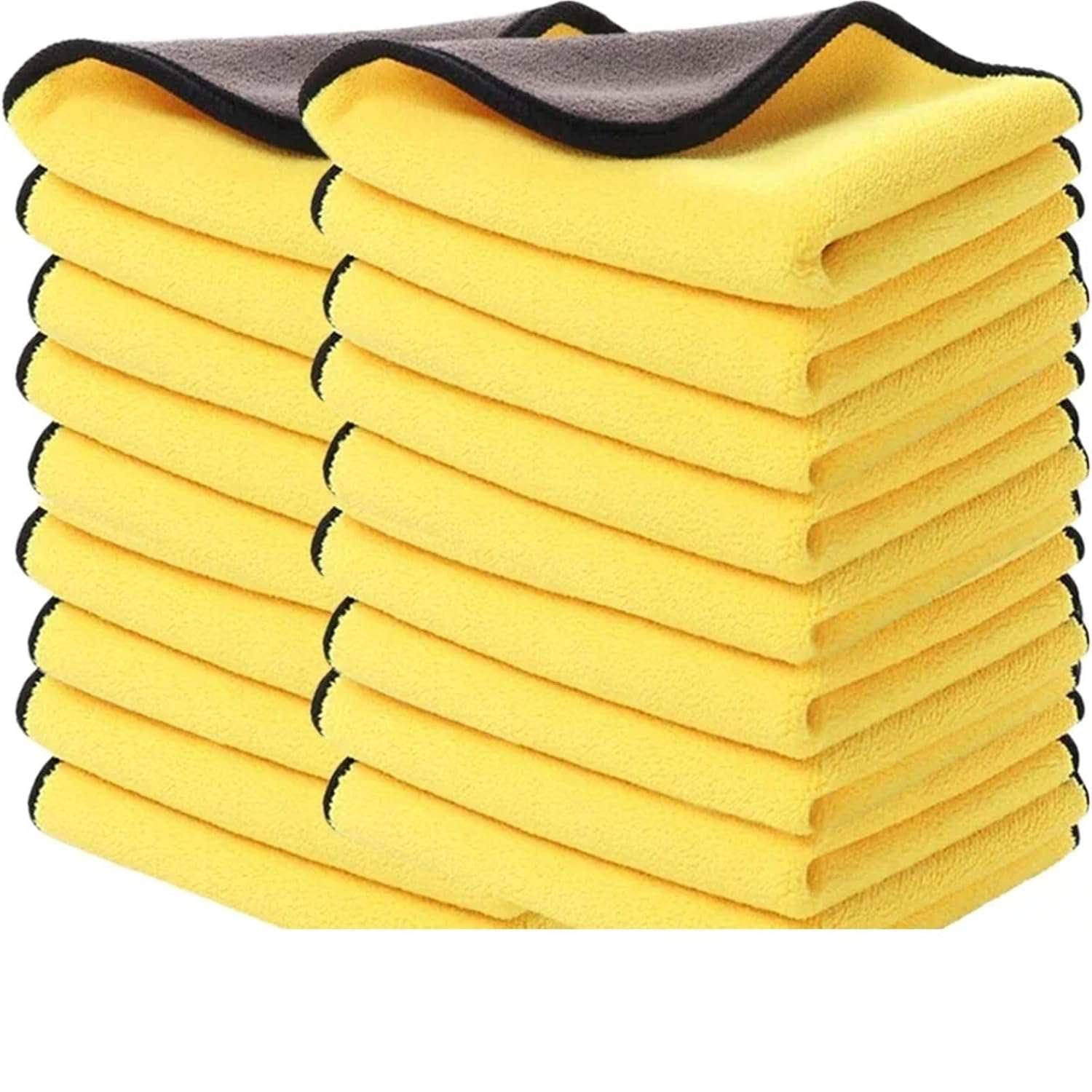 Double Sides Car Microfiber Cloths Absorbent Washing Drying Cleaning Towels Auto Detailing Towel Rags Clean Tool for Cleaning