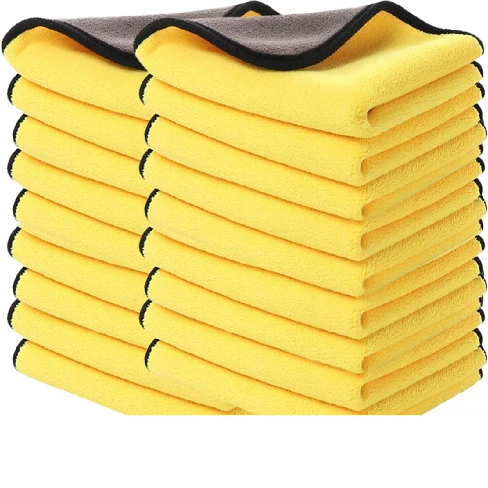 Double Sides Car Microfiber Cloths Absorbent Washing Drying Cleaning Towels Auto Detailing Towel Rags Clean Tool for Cleaning