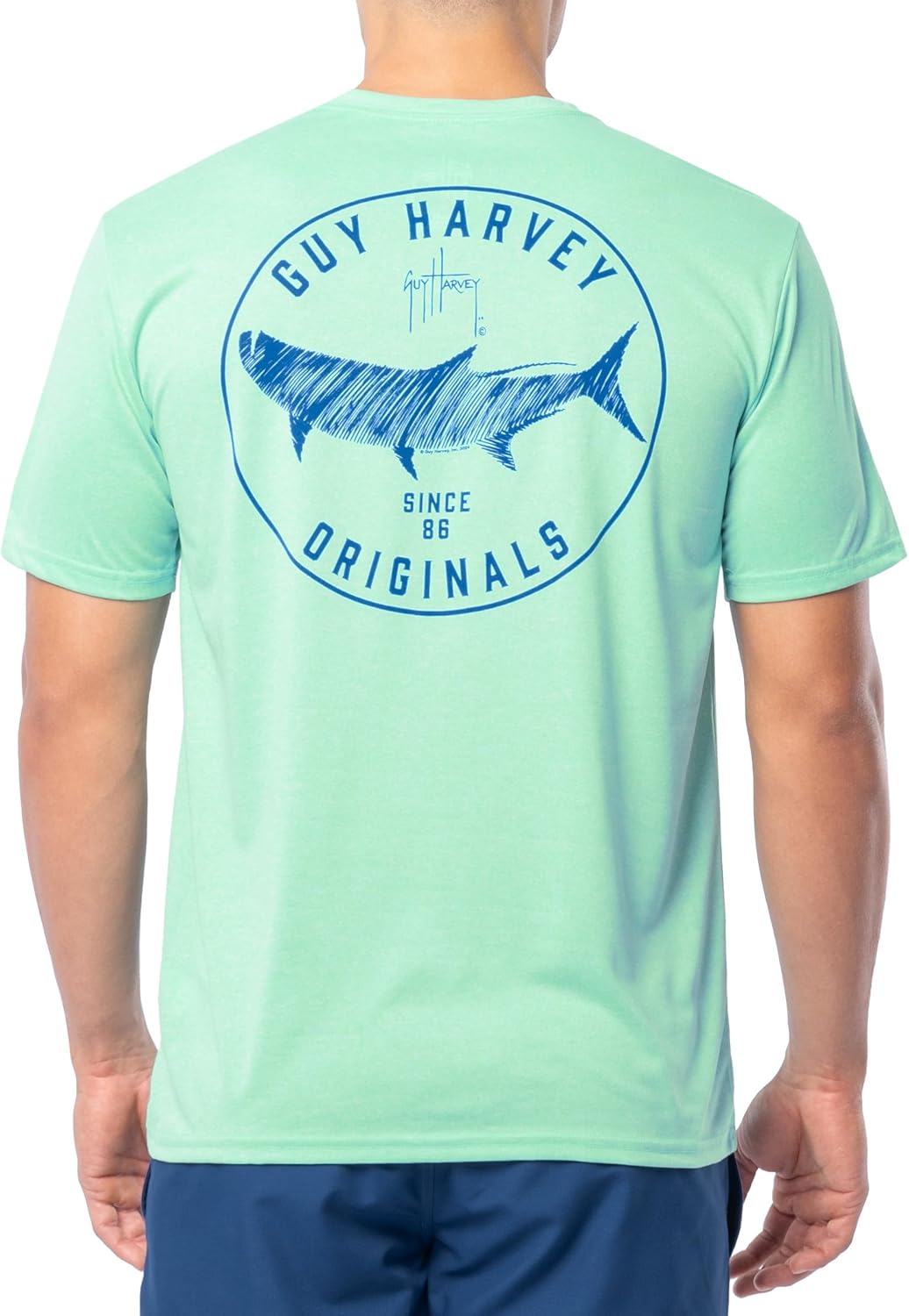 Guy Harvey Men’s Short Sleeve Cationic Performance T-Shirt