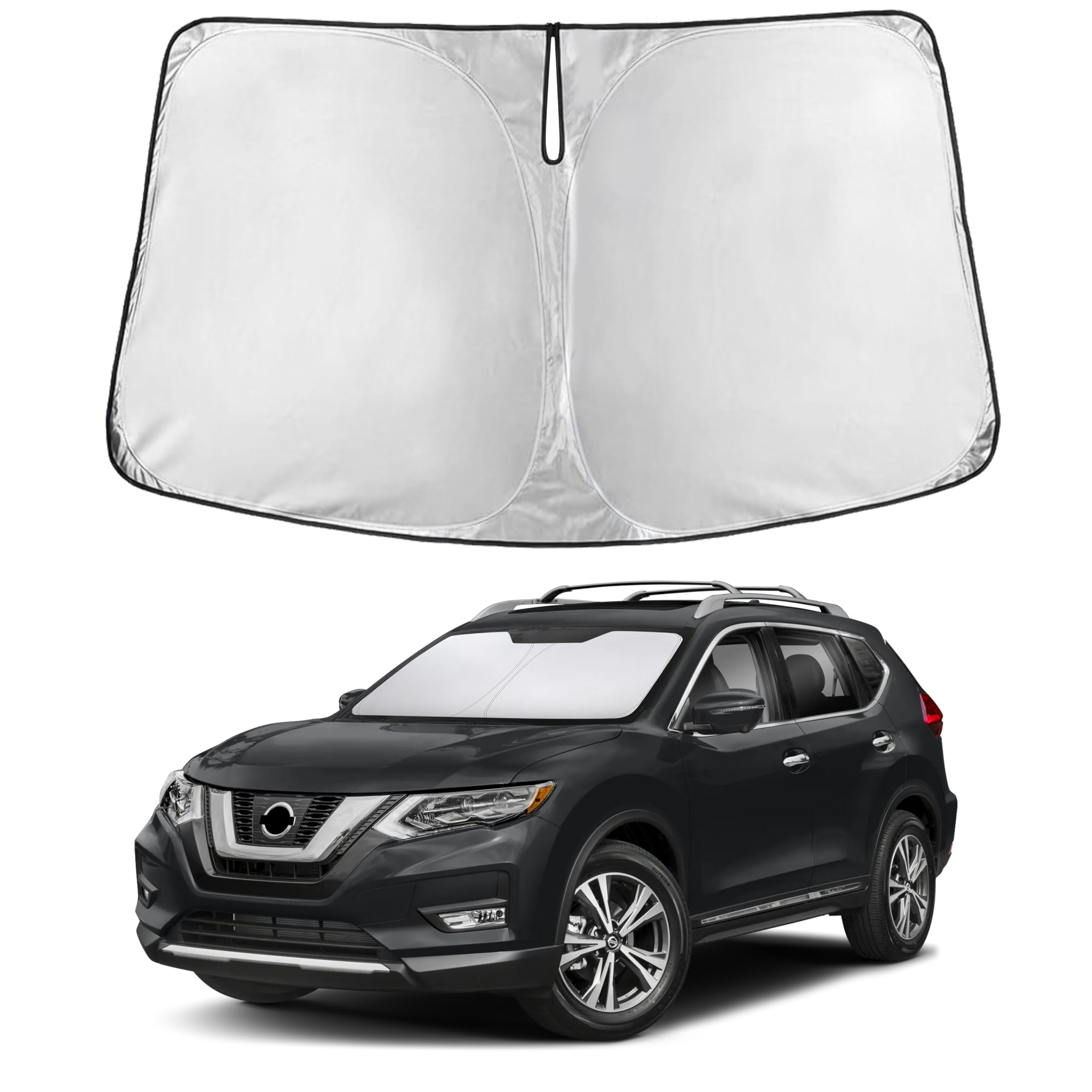 EcoNour Windshield Sunshade Compatible for Nissan Rogue 2014-2018 2019 2020