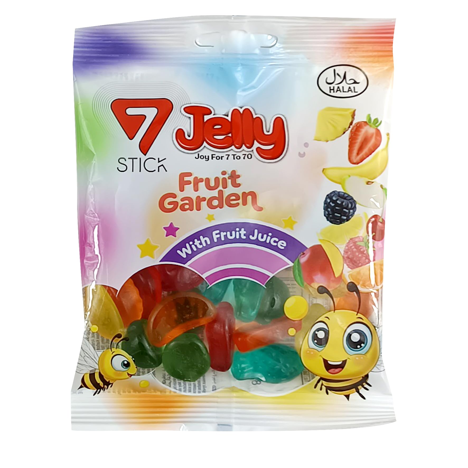Mega Fruchtgummi Mixbox 72x80g (5760g) XXL Vorratspack, Halal