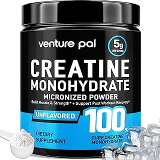 Venture Pal Micronized Creatine Monohydrate – Unflavored Creatine Powder for Training, Muscle & Strength Support