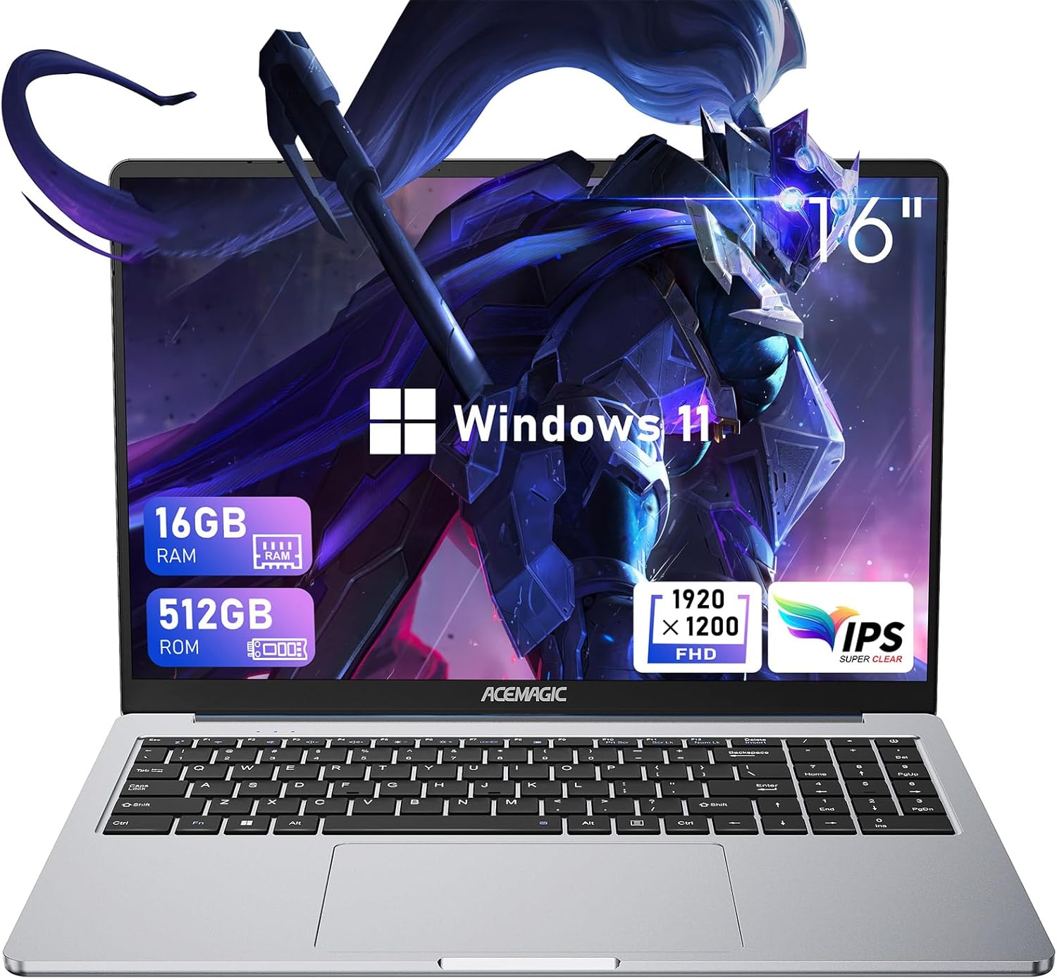 Amazon.com: ACEMAGIC Laptop - 16GB DDR4, 512GB SSD, Quad-Core N95 ...