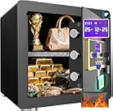 Home Safe with Digital Keypad & Alarm System - Electronic Lock Box for Jewelry Cash with Adjustable Shelves - Includes LED Light & Fireproof and Waterproof Bag(0.8/1.0/1.3/1.53/2.5Cuft)