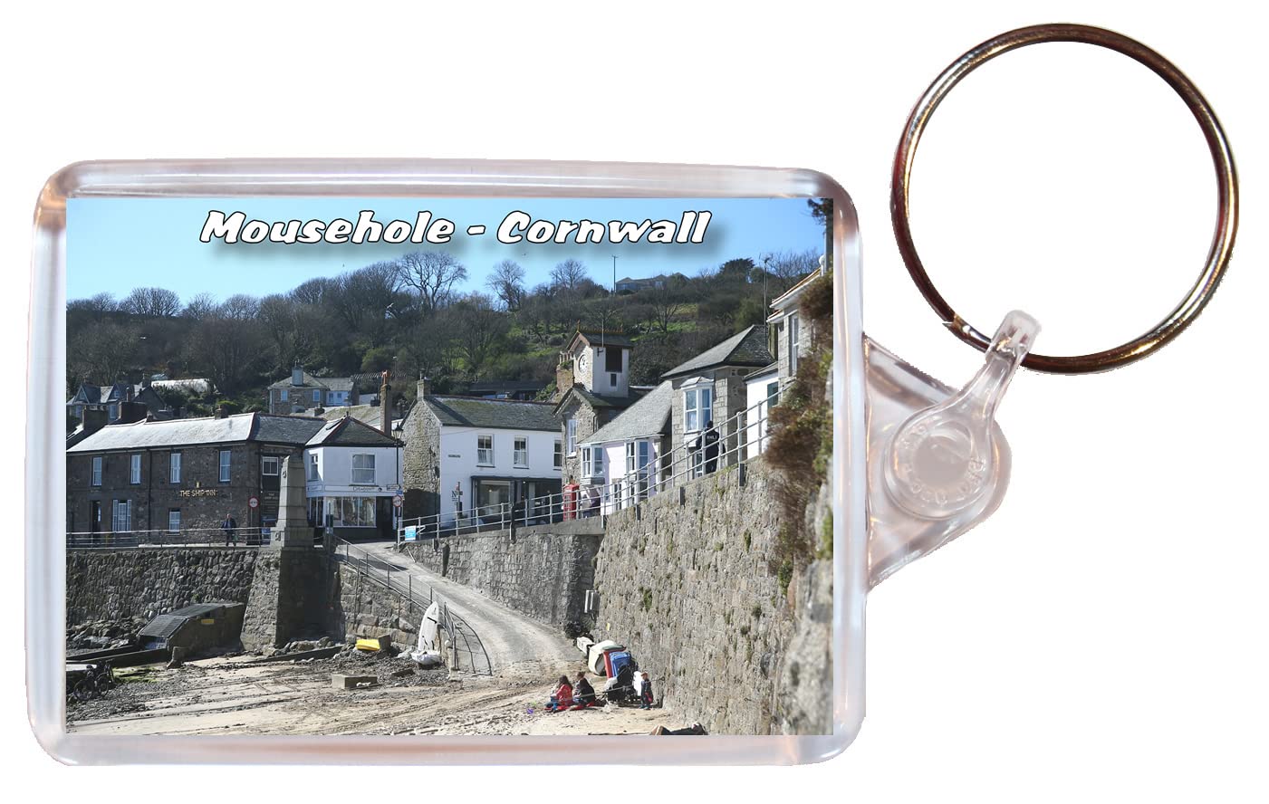Baked Bean Store Mousehole - Cornwall - Double Sided Keyring BBSKNO21