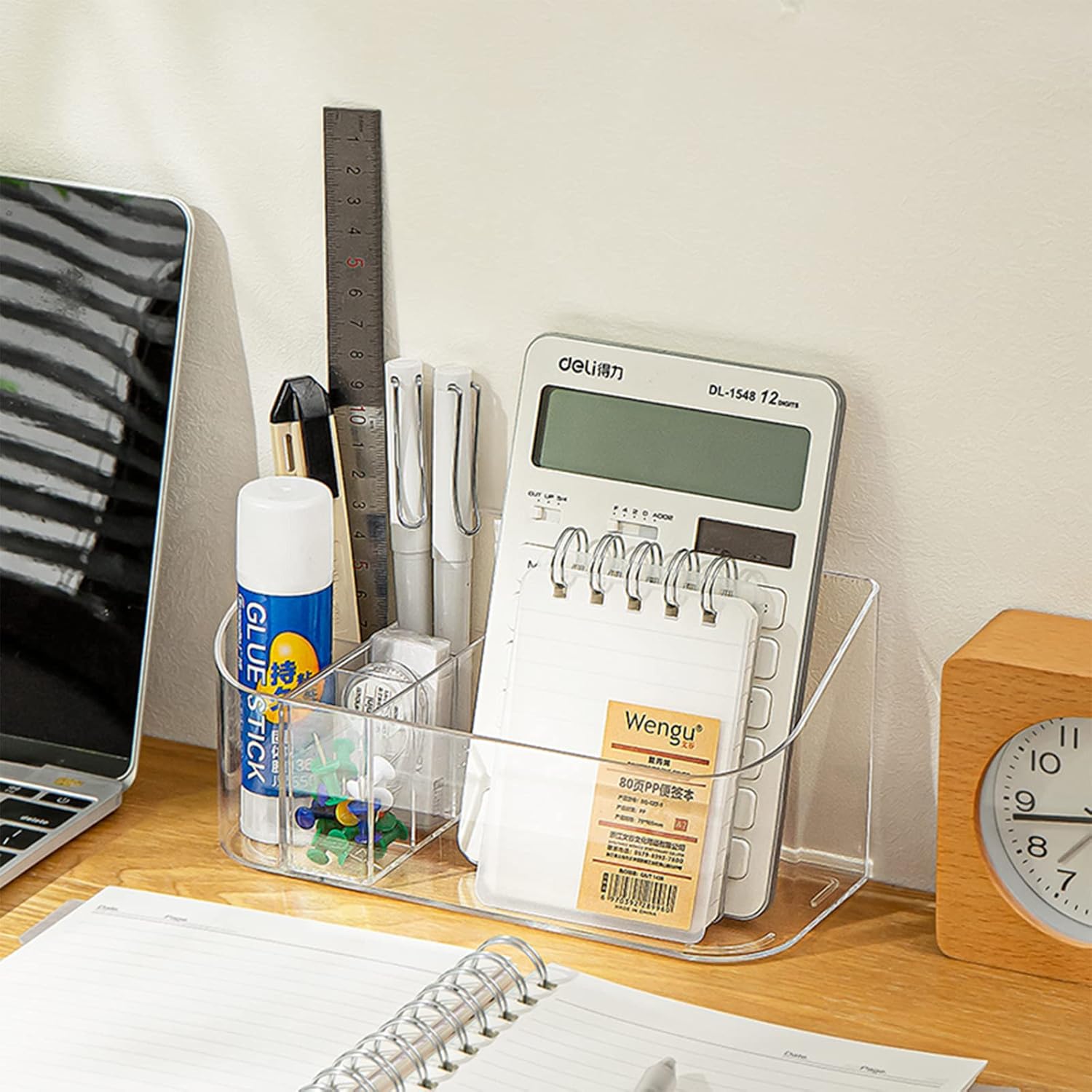 SUNFICON Makeup Organizer Holder Cosmetic Storage Box with Makeup Tray Holder Organizer Cosmetic Display Case