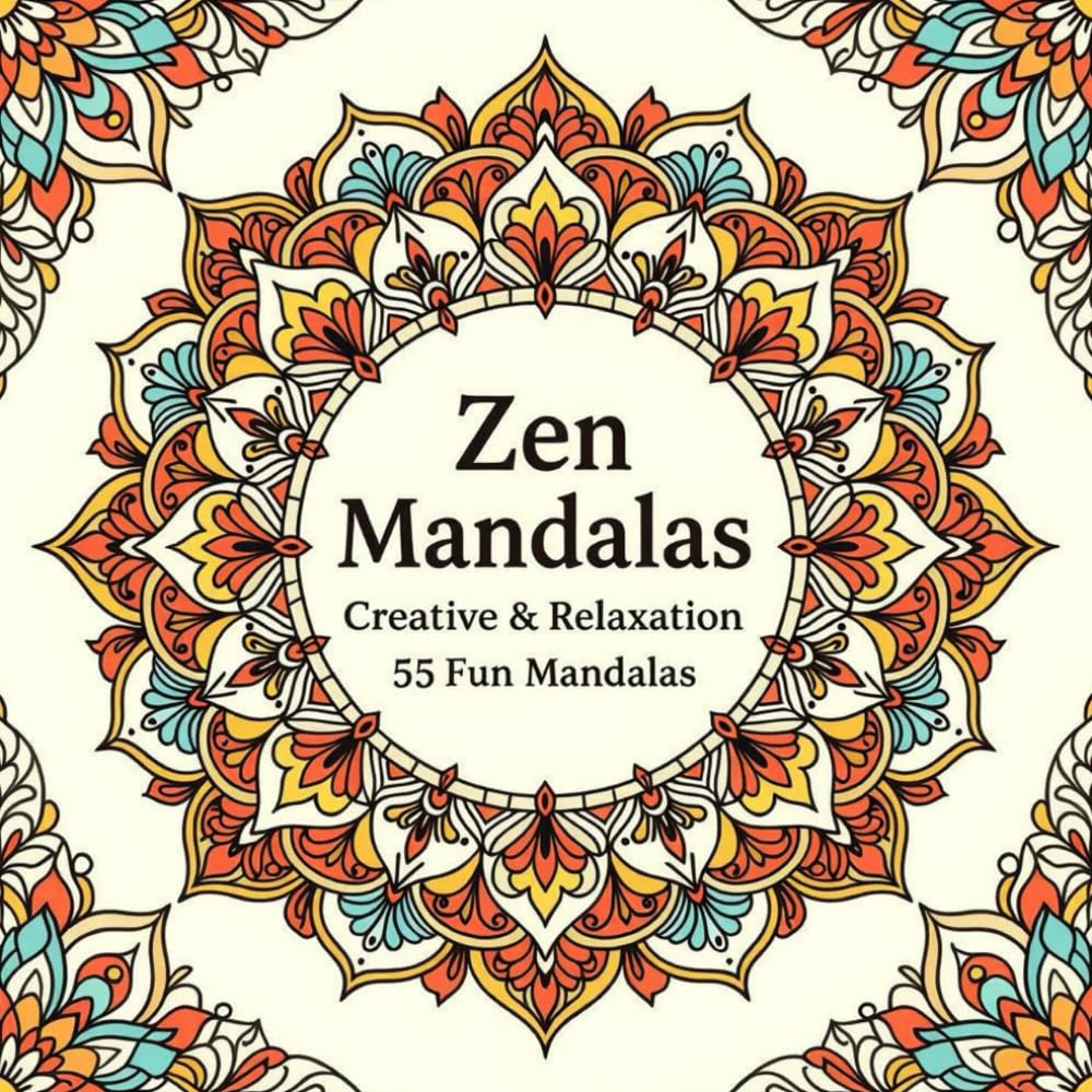 Zen Mandalas: Coloring Book for Adults and Kids, Bold, Relaxing Mandala Designs (Creative & Relaxation)