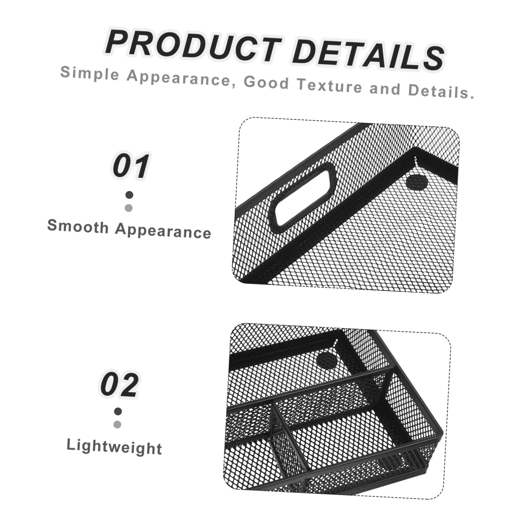 ULTECHNOVO 3 Pezzi Organizer da Scrivania con Scomparti per Ufficio e Casa Cassetto Multifunzione per Documenti Cancelleria e Accessori per Ordine Quotidiano