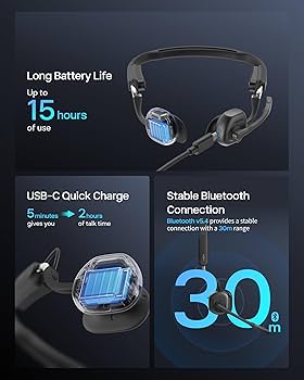 Amazon.com: SHOKZ New OpenMeet - Open-Ear Bluetooth Computer