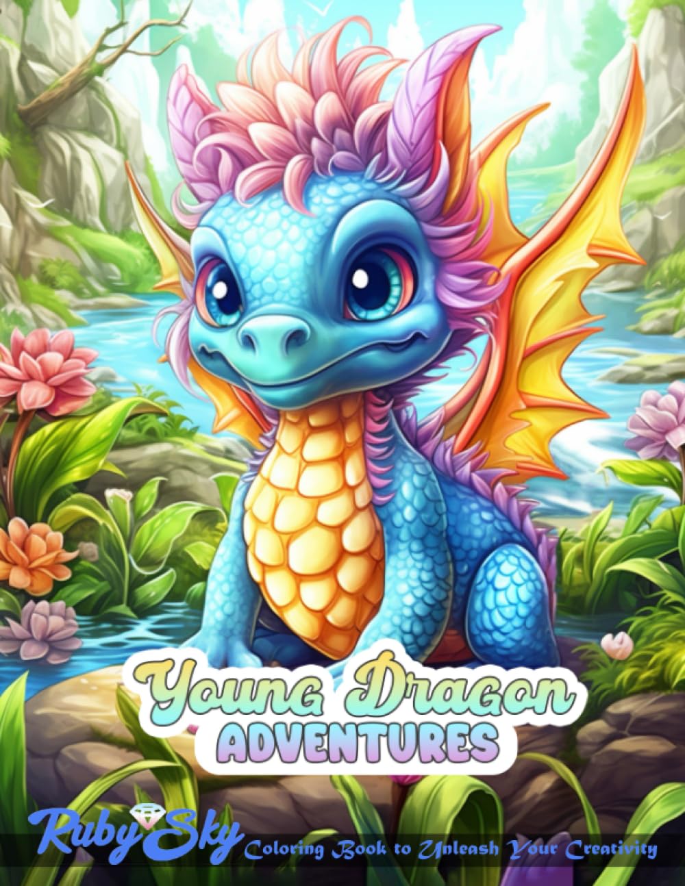 Young Dragon Adventures Coloring Book: Enjoy, Relax, and Color this Enchanting Chibi & Kawaii Baby Dragon in an Adorable Fantasy Creatures Coloring ... Adult Relaxation. (Fantasy Coloring Books)