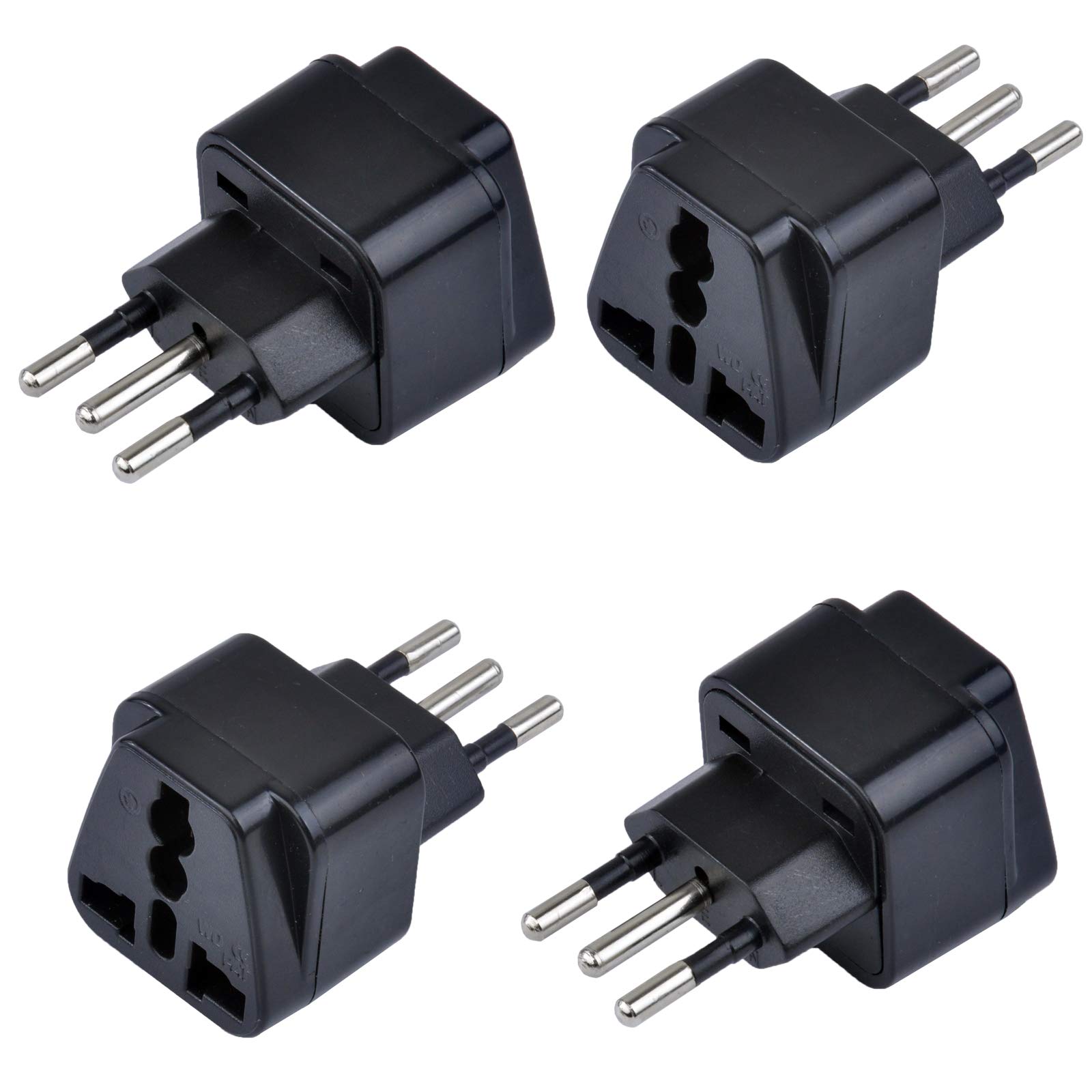 Buy Brazil, South Africa Travel Plug Adapter, Grounded Universal Type N