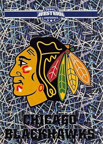 2018-19 Panini NHL Stickers Hockey #315 Chicago Blackhawks Logo Chicago Blackhawks Foil Official 2 1/2 Tall x 2 Inch Wide NHL Album Sticker