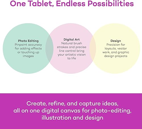 Miniatura 7 de Wacom CTL4100 Intuos - Tableta de dibujo con 3 programas de software incluidos, 7.9 "x 6.3", color negro.