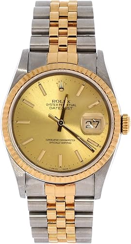 Pre-Loved Oyster Perpetual Datejust Automatic Watch Stainless Steel and Yellow Gold 36