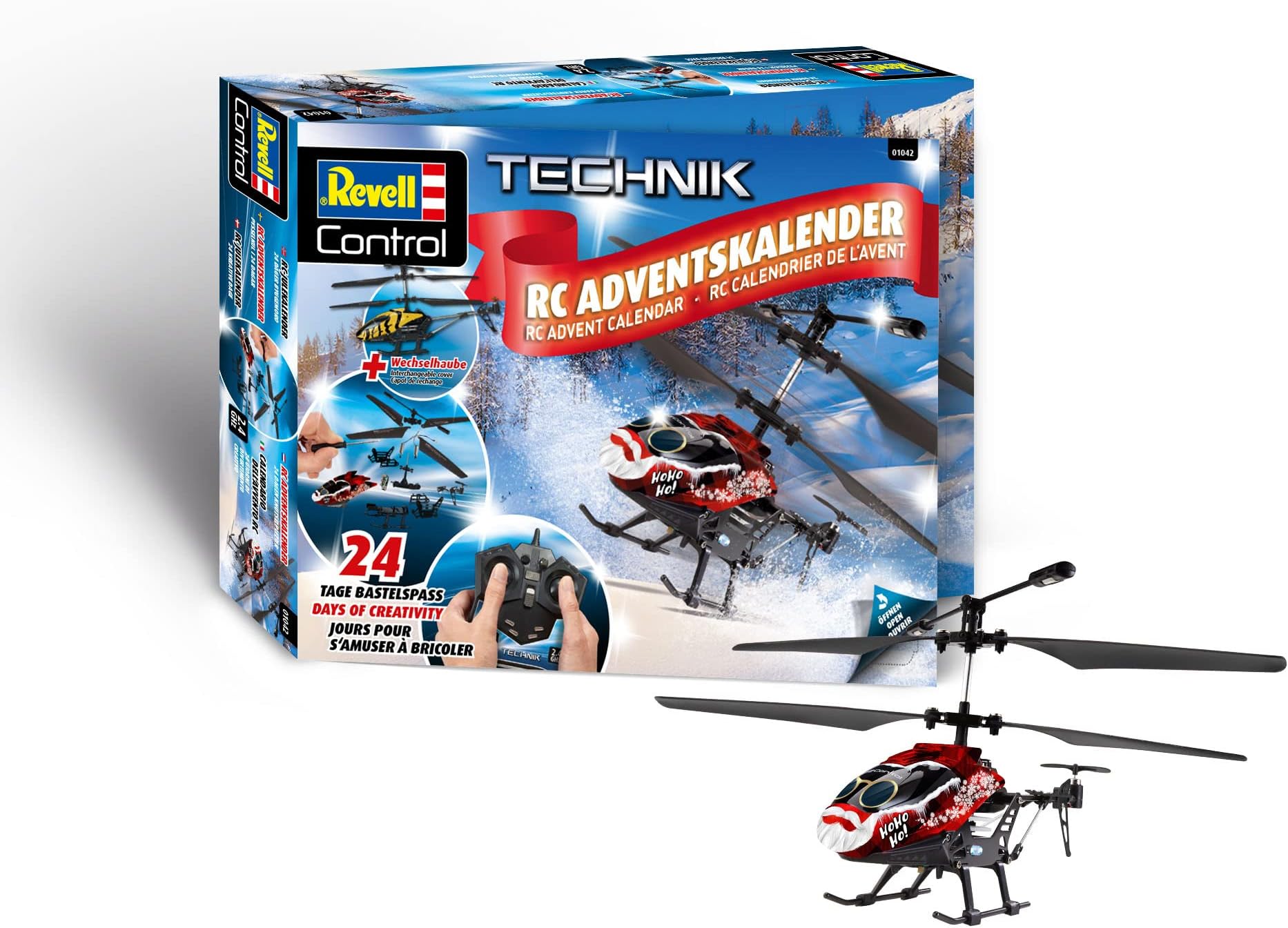 Revell 01042 Advent Calendar - RC Helicopter, Multi-colour