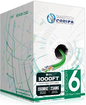 Smartech Cables CAT6  1000  DSX-8000   23AWG 550MHz 10Gbps