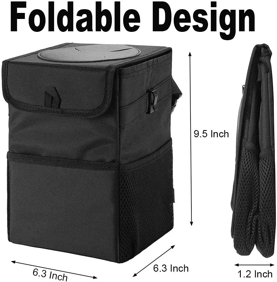 Weekly Top Sale Kartisen Car Trash Can with Lid and Storage Pockets, 100% Leak-Proof Car Organizer, Waterproof Car Garbage Can, Multipurpose Trash Bin for Car Get Special Price Kartisen Car Trash Can with Lid and Storage Pockets, 100% Leak-Proof Car Organizer, Waterproof Car Garbage Can, Multipurpose Trash Bin for Car