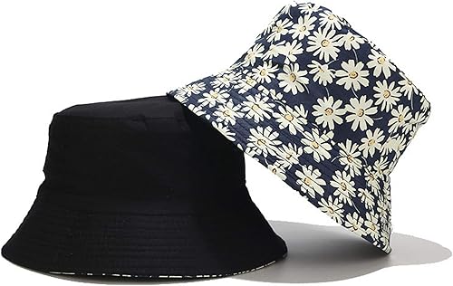 Miniatura 2 de Mashiaoyi Sombrero de pescador reversible de doble cara con estampado unisex