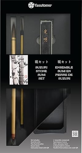 Miniatura 2 de Yasutomo Suzuri Stone Sumi Set (SWS600)
