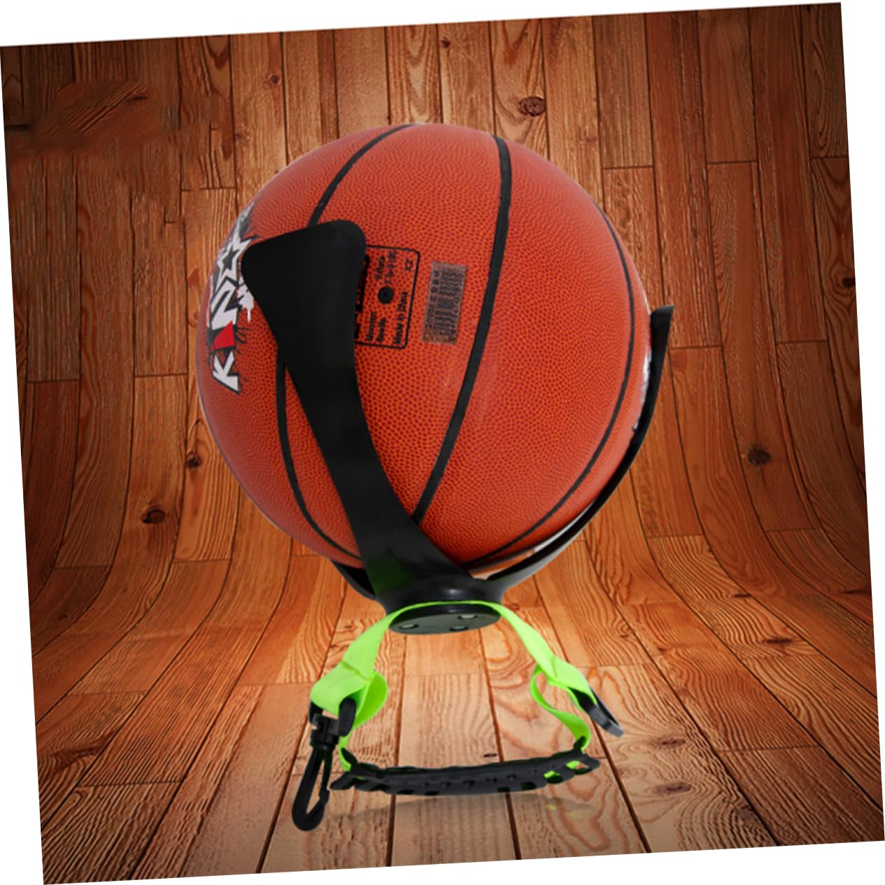 UKCOCO Soporte para Baloncesto Garra Verde, Estante De Almacenamiento Flexible y Seguro para Balones De Baloncesto, Fútbol y Voleibol, Organizador Portátil para Uso Deportivo y Exhibición En Pared