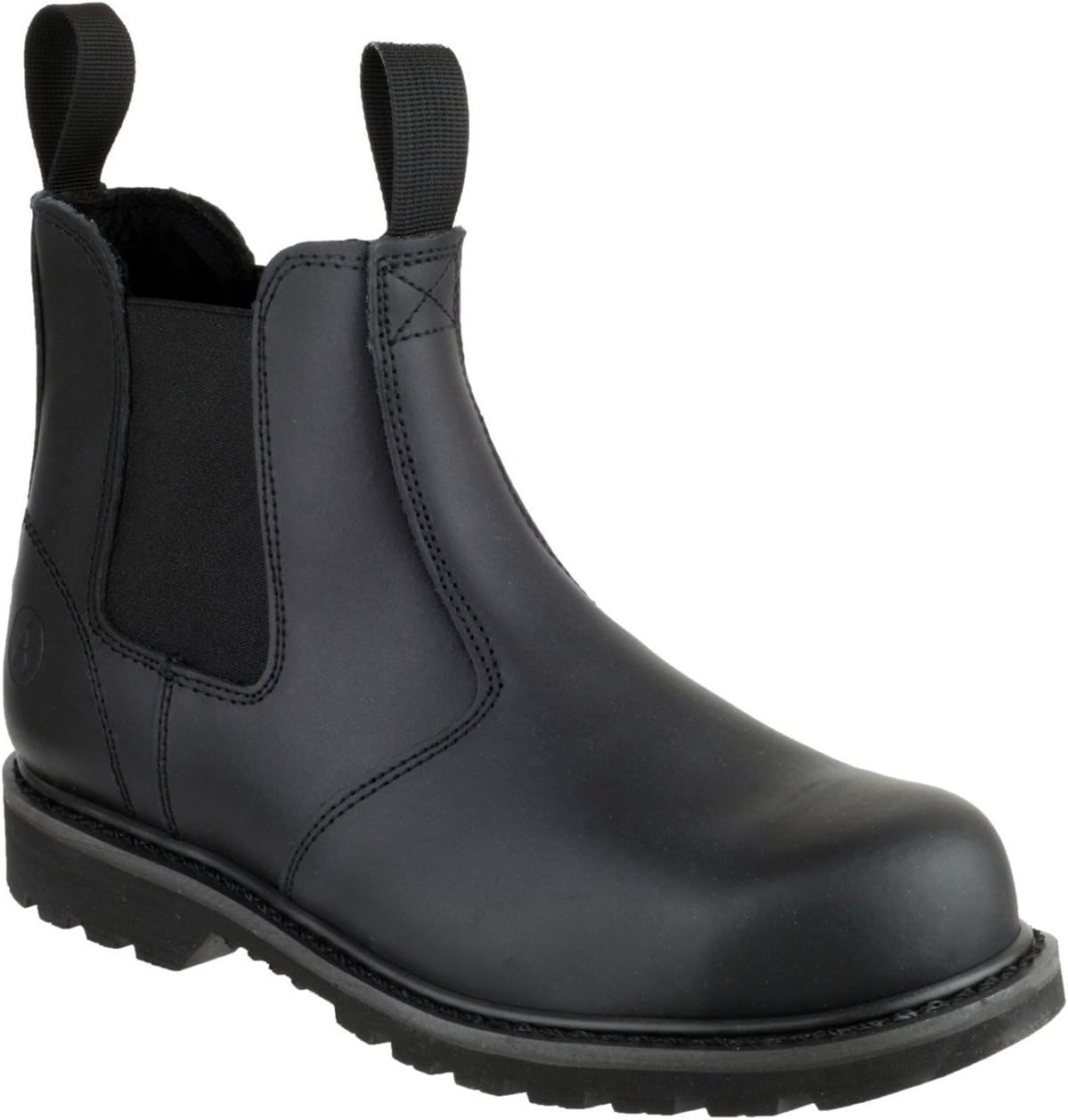 Amblers Safety Mens FS5 Goodyear Welted Pull on Safety Dealer Boot Black Size UK 9 EU 43