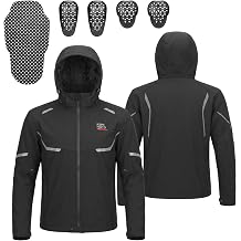 KEMIMOTO Motorcycle Jacket 2-in-1 Detachable Liner CE Armor All Season
