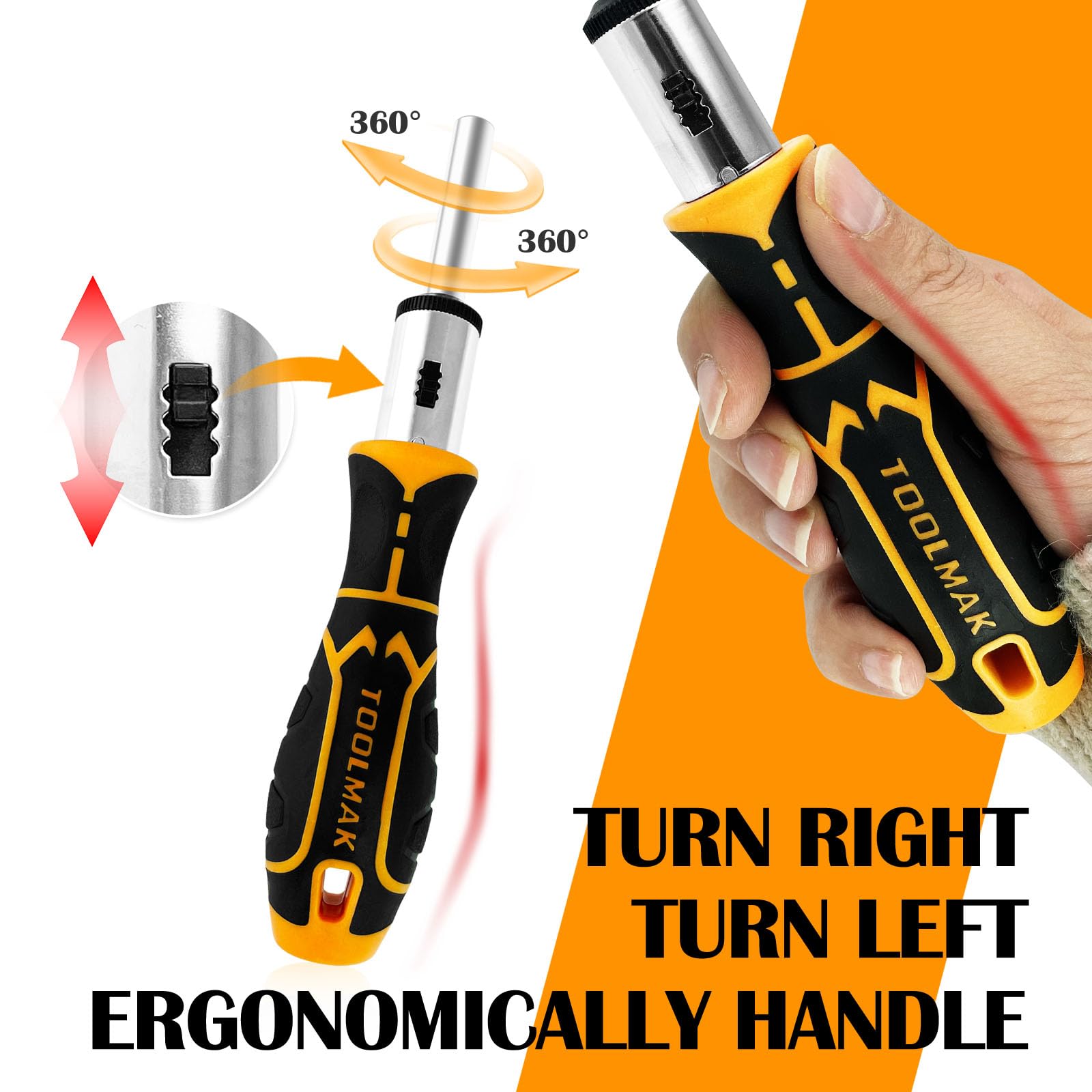13-in-1 Ratcheting Screwdriver Set - DIY Essentials -3