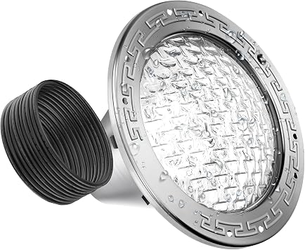10 Inch LED Pool Lights for Inground Pool, AC120V Cool White 6000K Pool Lights Compatible with pentair and Hayward 10" Wet Niches,IP68 Waterproof,35W,50 FT Cord