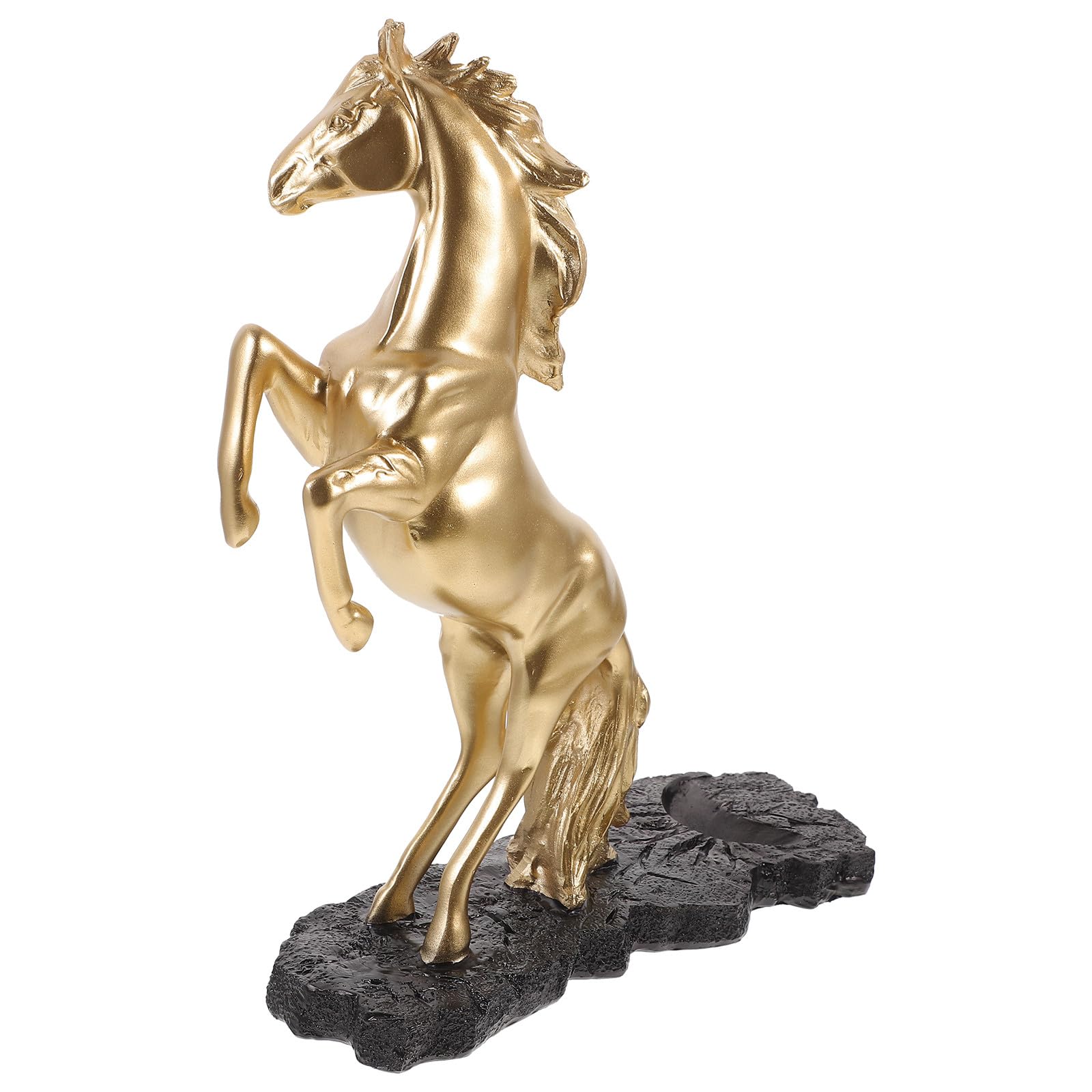 Figurine de cheval porte-bonheur en résine cadeau idéal pour le succès