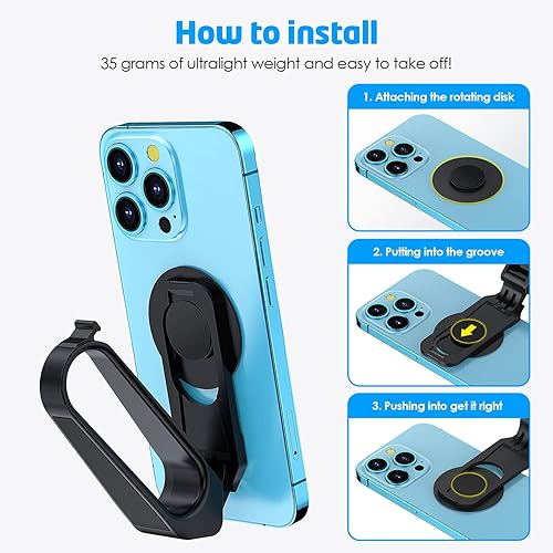 Miniatura 6 de WixGear SELFPICT, selfie de mano y soporte con soporte seguro para selfies de mano y soporte (nuevo artículo de patente)