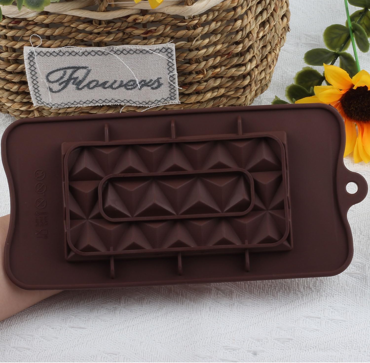 Break Apart Silicone Chocolate Molds Fragments Candy Mold For Chocolate Bar Candy Energy Bar - Image 3