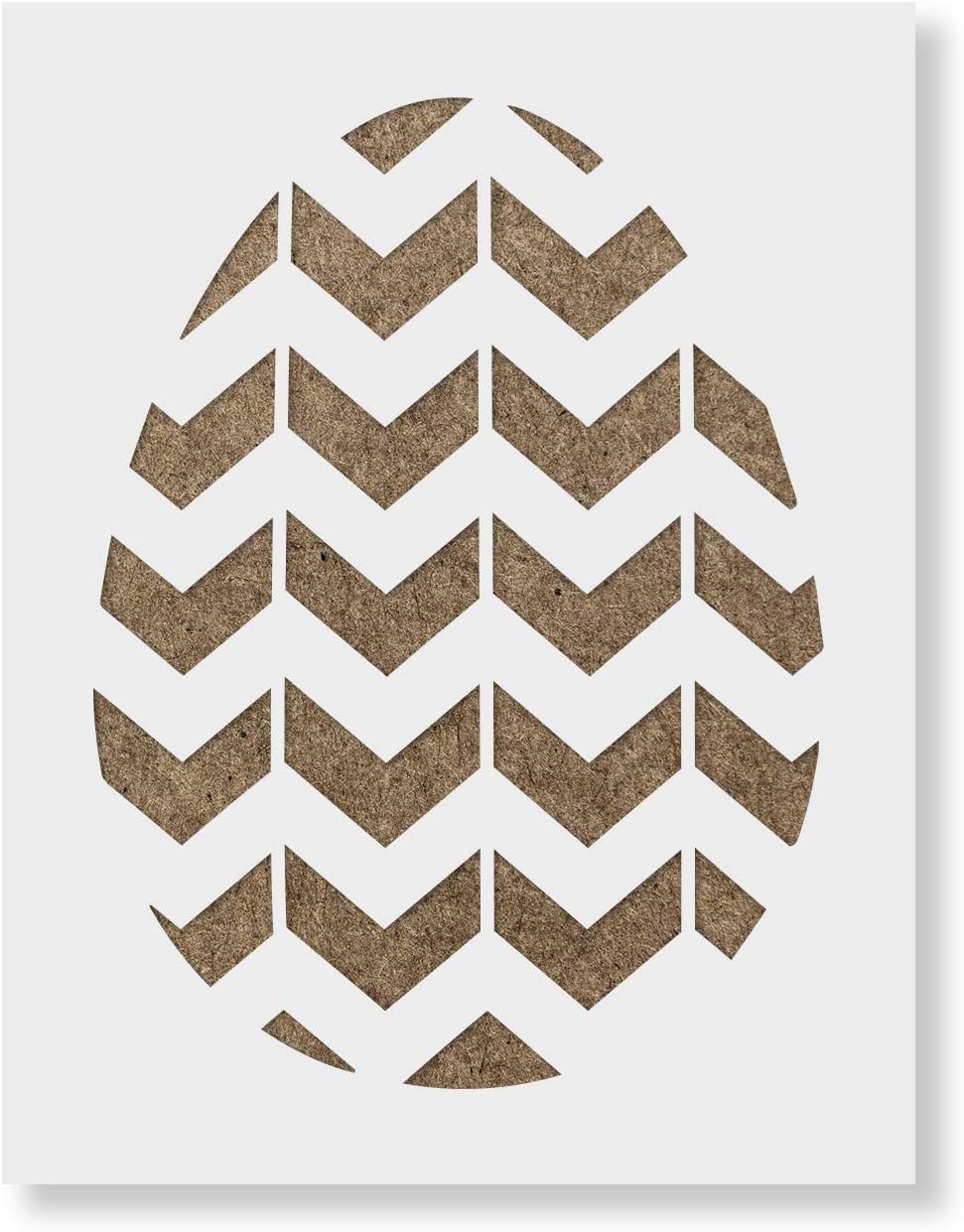 Easter Egg Chevron Stencil Plastic Stencils, Stencil