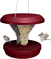Vista 15 de SWISSINNO Comedero para pájaros – Comedero colgante para pájaros sin desorden para exteriores – Smart Birds Davos a prueba de derrames, cardenales