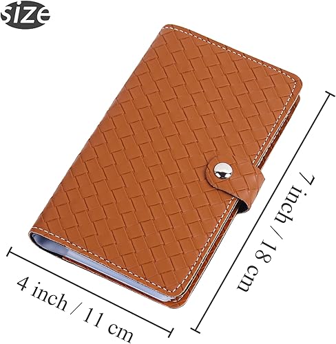 Miniatura 10 de LIZIMANDU - Tarjetero para tarjetas de crédito, piel sintética, organizador de nombre para hombres y mujeres, capacidad para aproximadamente 20  25